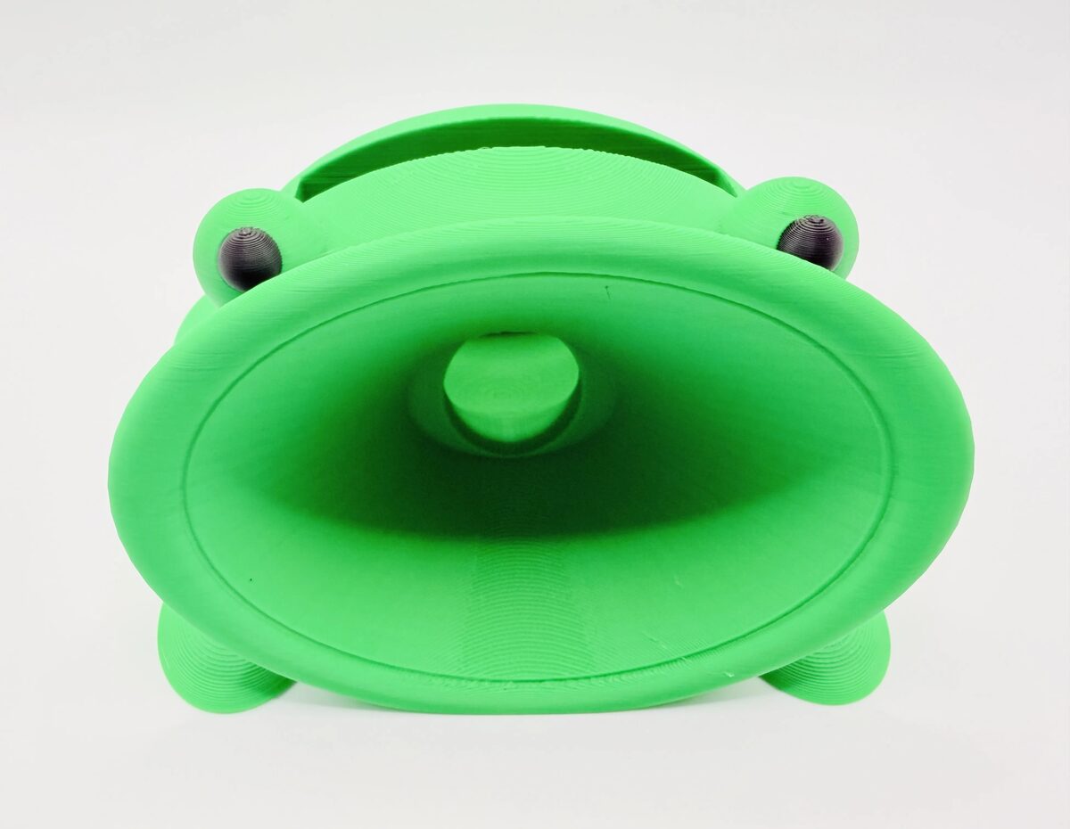Cute Frog Phone Amplifier Stand, 3D Printed Passive Speaker Holder For Smartphone, Desk Decor Phone Stand, Creative Home Office Accessory